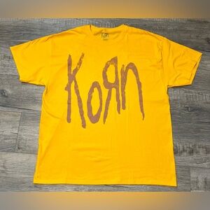 Korn Yellow Men’s Graphic T-Shirt Size XL. NWOT